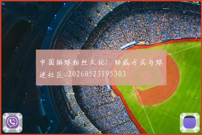 中国排球粉丝文化：助威方式与球迷社区_20260523195303