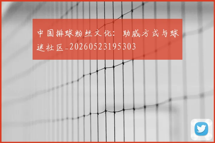 中国排球粉丝文化：助威方式与球迷社区_20260523195303